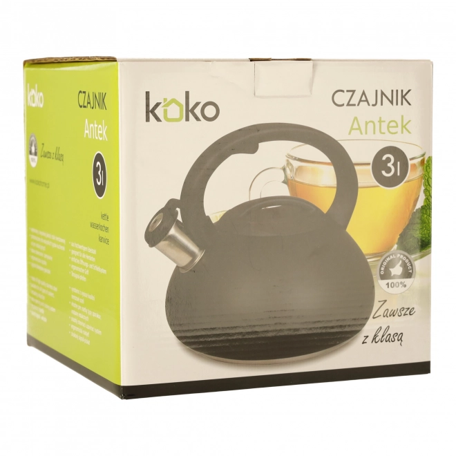 KOKO ANTEK Čajnik 3l crna