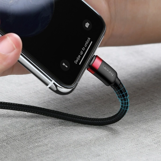 Kabel Baseus Cafule USB-C na Lightning 18W crveno-crni