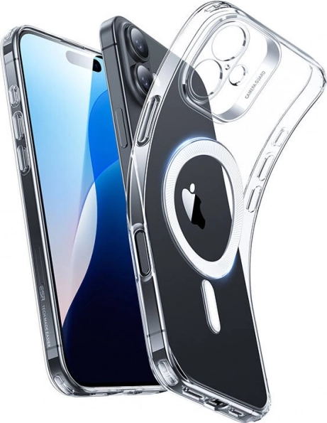 Prozirna maskica Zero Clear s magnetskim prstenom HaloLock za iPhone 16 Plus