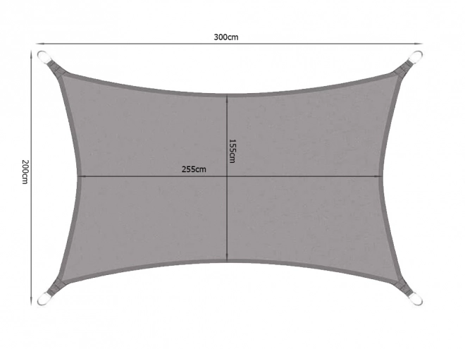 Siva vrtna tenda 3x2m