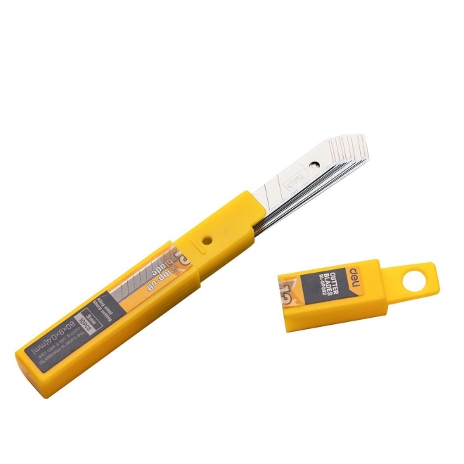 Nož 9 mm 10 kom oštrica Deli Tools EDL-DP092 (srebrna)