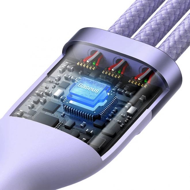Kabel Baseus Flash Serija 2u1 USB-C + micro USB + Lightning 100 W