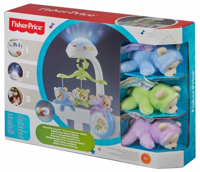Fisher-Price Kolotoč nad posteljom - leptiri