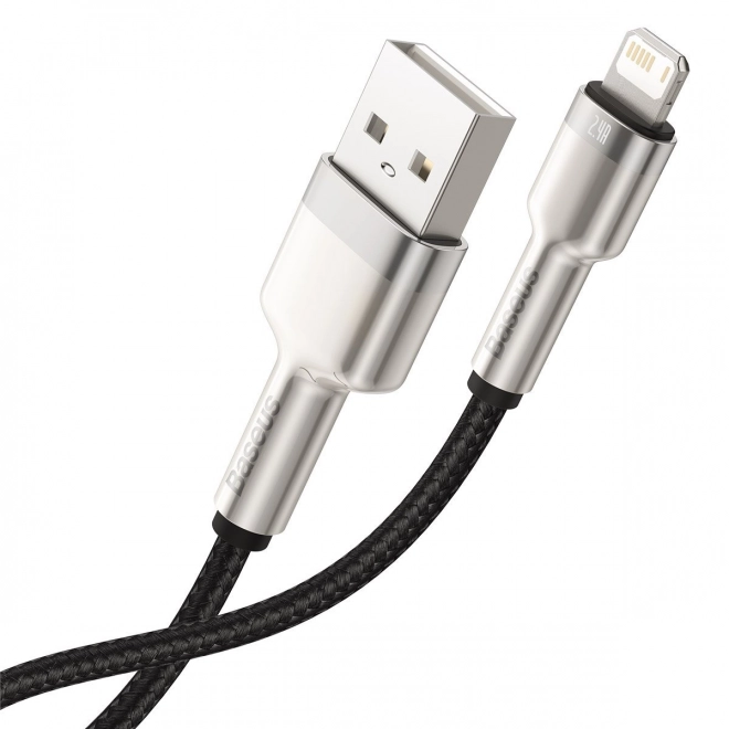 USB kabel za Lightning Baseus Cafule, 2,4A, 1m (crna)