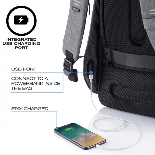 Protuprovalni ruksak Bobby Hero XL sivi
