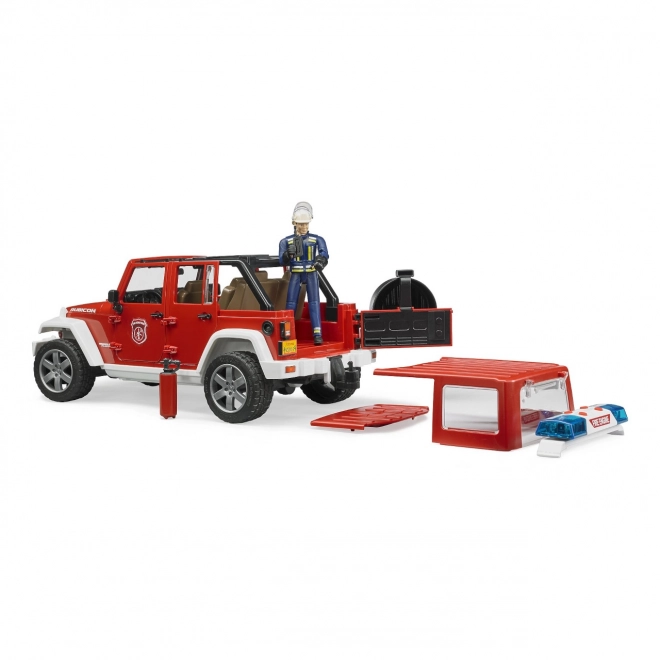Bruder Crveni vatrogasni JEEP WRANGLER s figuricom i dodacima