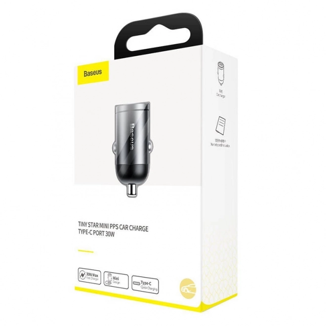 Autopunjač Baseus Tiny Star USB-C, QC 4.0+, PD, 30W