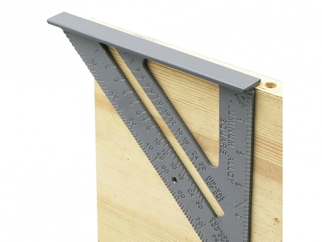 Aluminijski kutnik s graviranim oznakama 180 mm
