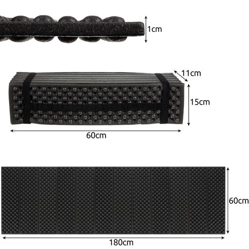 Sklopiva podloga 180x60x1cm Trizand 22870