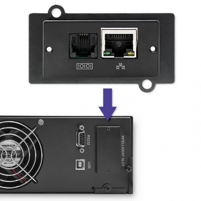 Rezervni izvor UPS RACK 1kVA 800W s LCD