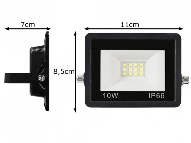 Vanjski LED halogeni reflektor 10W 6000K vodootporan