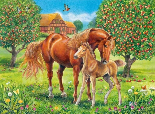 Puzzle Konji na pašnjaku XXL
