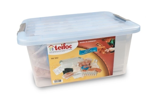 Konstrukcijski set Teifoc School Set 320 kom u plastičnoj kutiji s ručkama 39x19x29cm