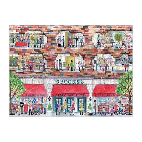 Galison Puzzle Den u knjižari 1000 dijelova