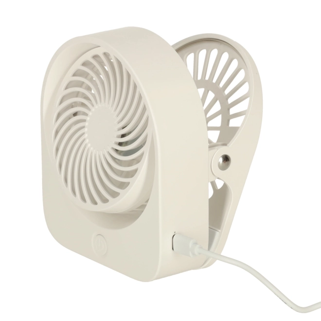 Bežični USB stolni ventilator 11,5 cm bijeli