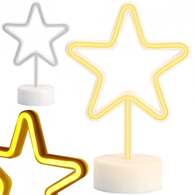 Neonska zvijezda LED lampica s USB