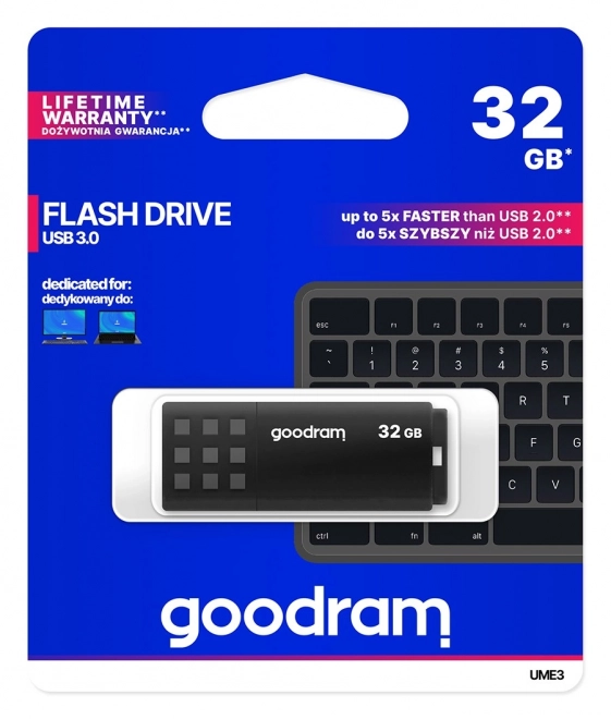 USB flash disk 32GB USB 3.0 crni