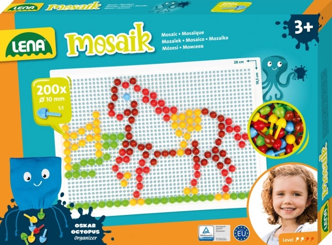 Lena mozaik s gljivicama za djecu – 200 kom