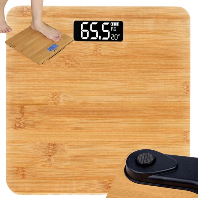 Elektronička bambusova digitalna vaga do 180 kg