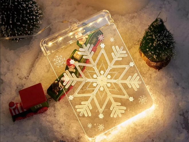 Božićna LED vitraj svjetlost za prozore
