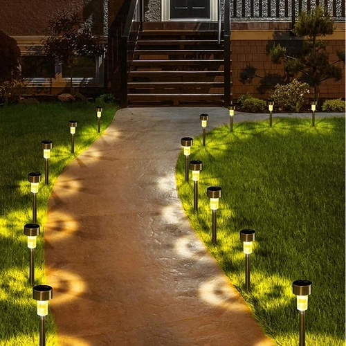 Solarne vrtne vrtne svjetiljke LED - set od 10, vodootporne, toplo bijelo svjetlo