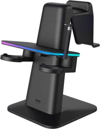 RGB punjački stalak za META QUEST 3/QUEST 2/QUEST PRO od Kiwi Design – crni