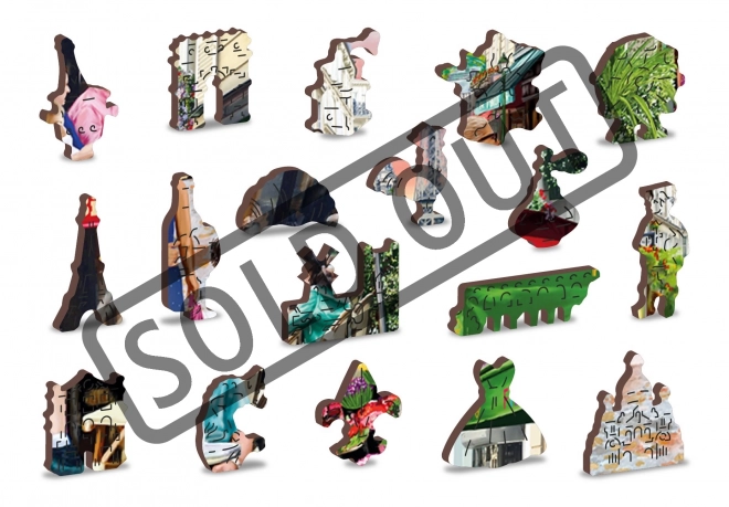 Wooden City Drvene puzzle Pariško bistro 2u1, 505 dijelova EKO