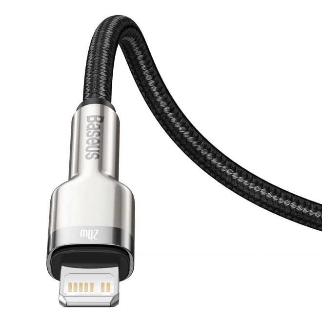 Baseus USB-C na Lightning kabel Cafule 20W, 2m crni