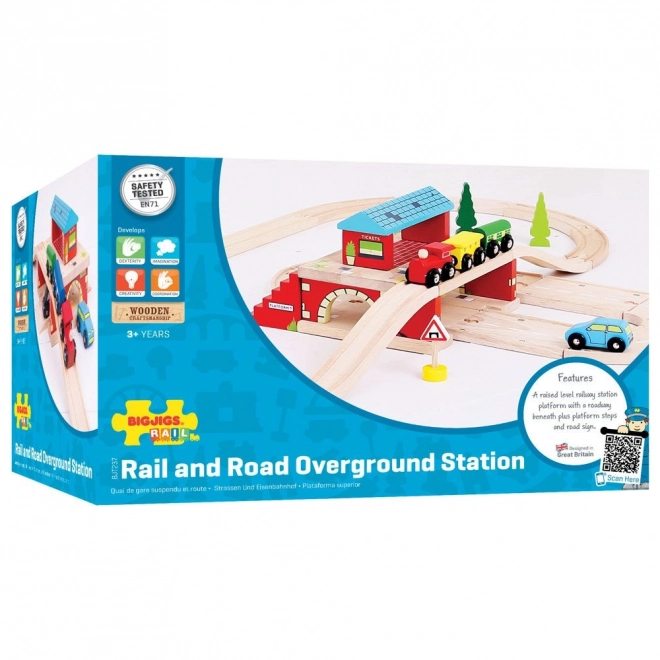 Bigjigs Rail Stanica iznad ceste