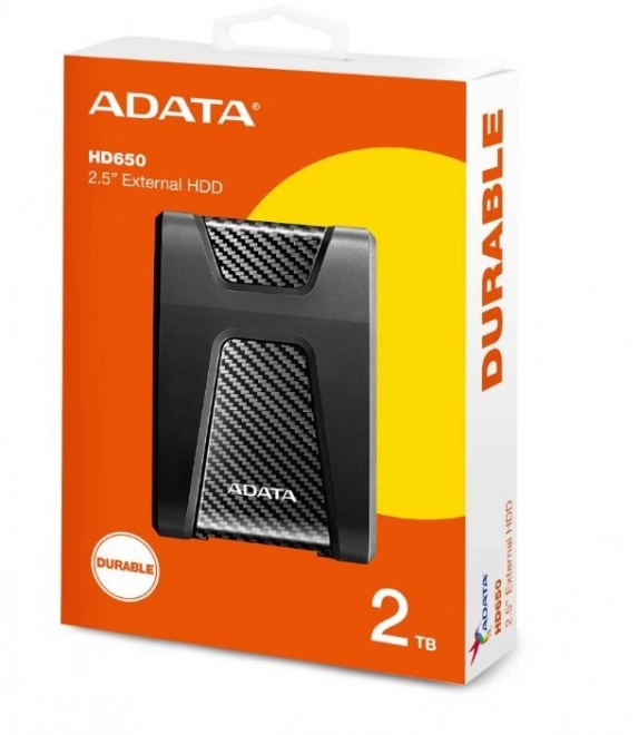 Vanjski tvrdi disk ADATA HD650 2TB USB 3.1 crni