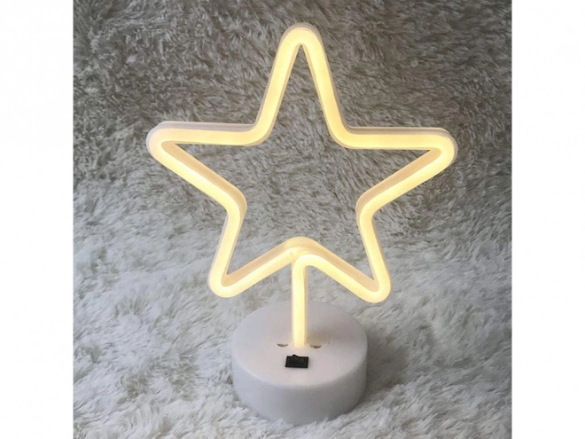 Neonska zvijezda LED lampica s USB