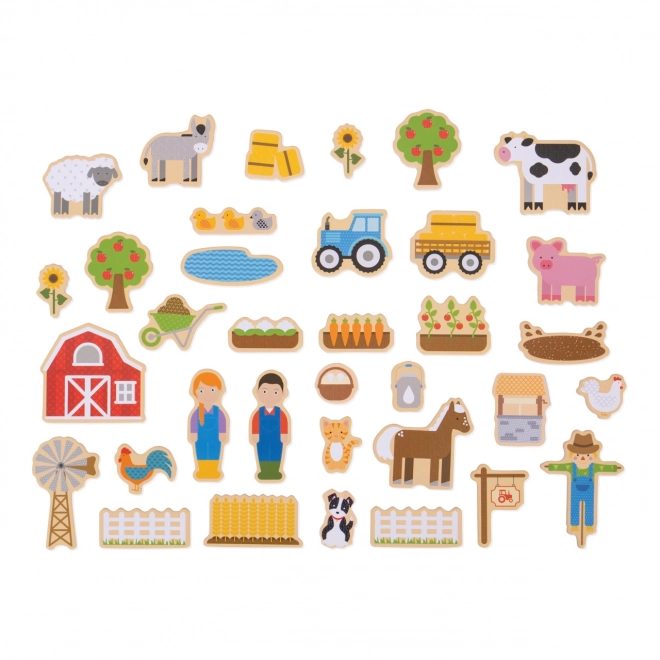 Bigjigs Toys drvene magneti Farma