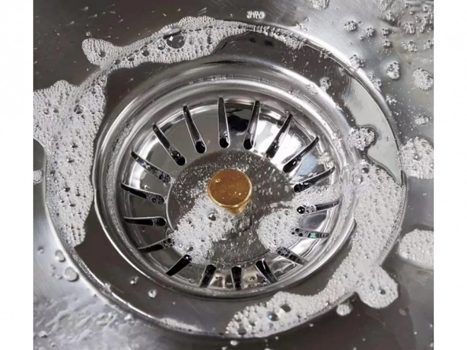 Metalno cjedilo za sudoper s odvodnom košarom