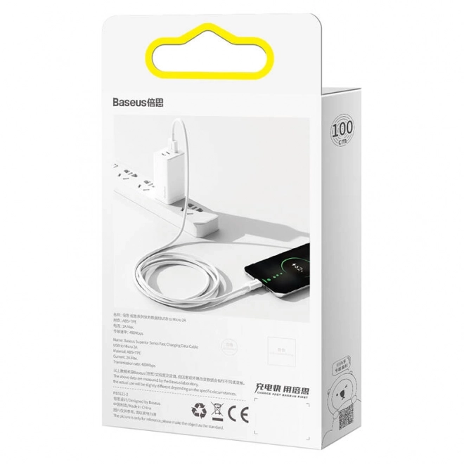 Punjački podatkovni kabel Baseus Superior Series USB na micro USB, 2A, 1m