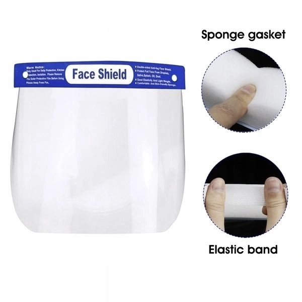 Zaštitni štit za lice od PVC-a