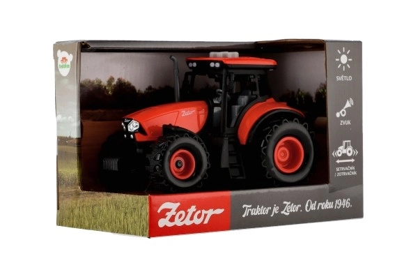 Crveni traktor Zetor na zamašnjak sa zvučnim i svjetlosnim efektima