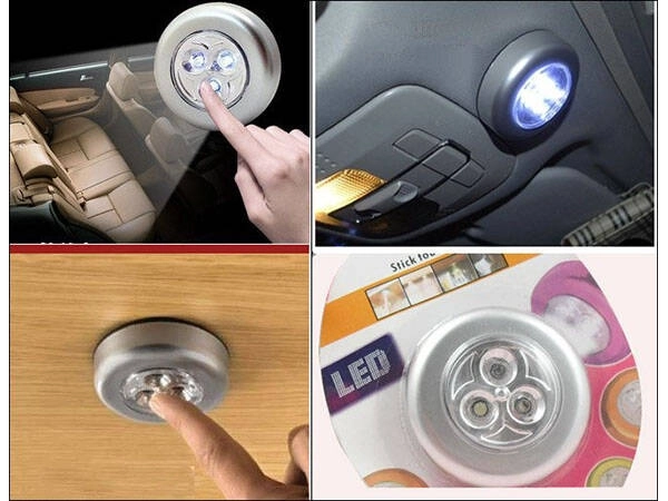 Bežično samoljepljivo dodirno svjetlo za ormare s 3 LED