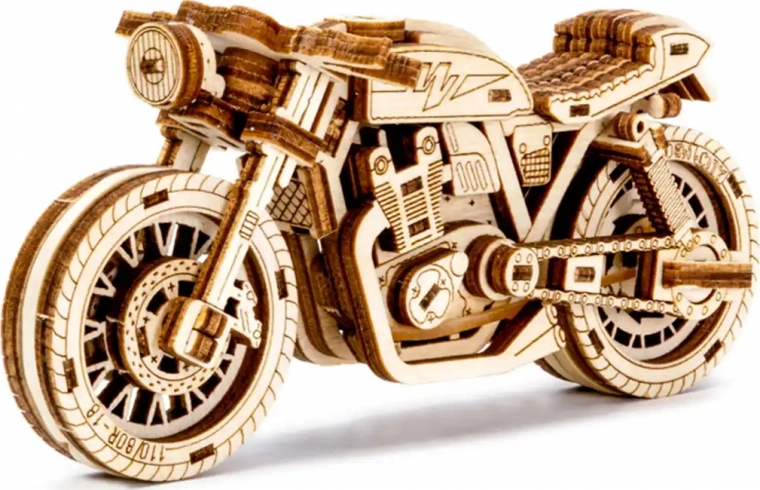 Drvene 3D puzzle motocikl Café Racer – WOODEN CITY (85 dijelova)