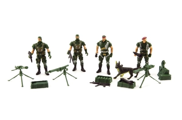 Set vojnici 4kom s dodacima plast CZ dizajn na kartici 18x19,5cm