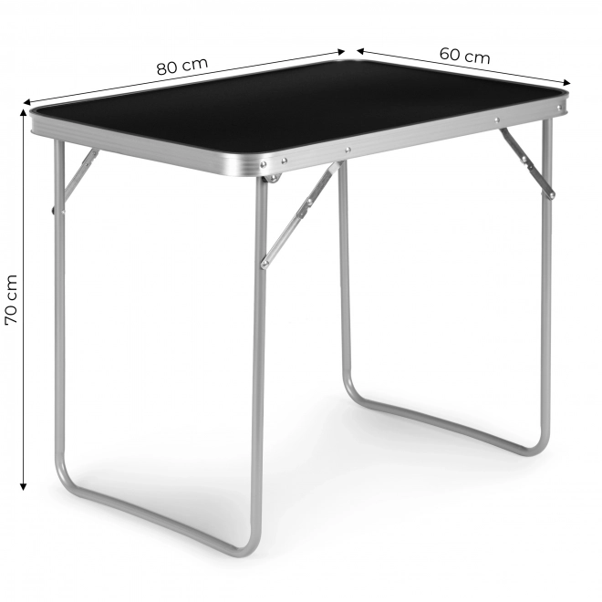 Sklopivi piknik stol turistidki 80x60 cm 0dinjen crna