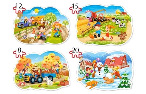 Puzzle Četiri godišnja doba za djecu