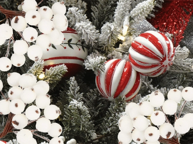 Božićni ukrasi Rowan Frosted Bijeli 5 kom