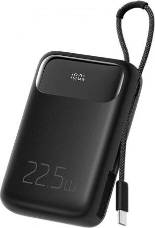 Powerbanka Mcdodo 10000 mAh s USB‑C kabelom, 22,5 W (crna)