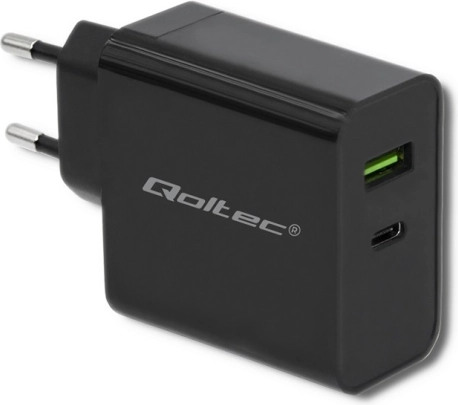 Mrežni punjač 45 W s USB‑C Power Delivery i USB, crna