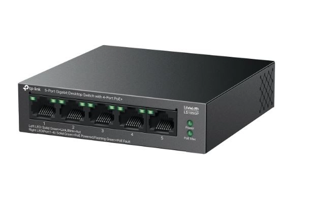5-Portni Gigabitni Desktopni Switch PoE+