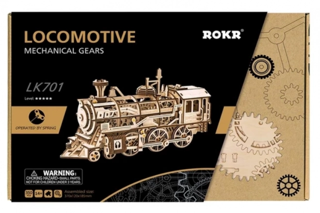 Rokr 3D drvena puzzle lokomotiva 350 dijelova