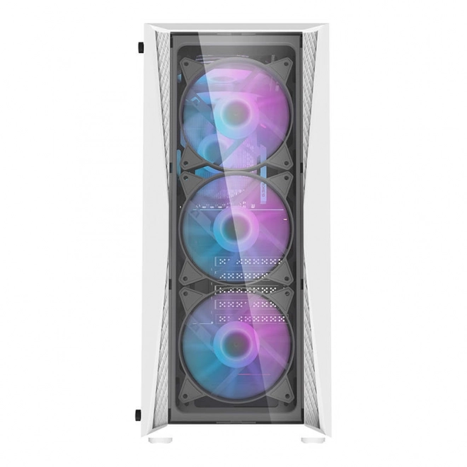 Računalno kućište Darkflash DK352 Plus s 4 ventilatora (crno-bijelo)