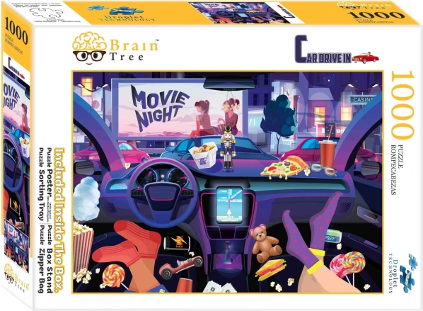 Puzzle Brain Tree U drive-in kinu 1000 dijelova