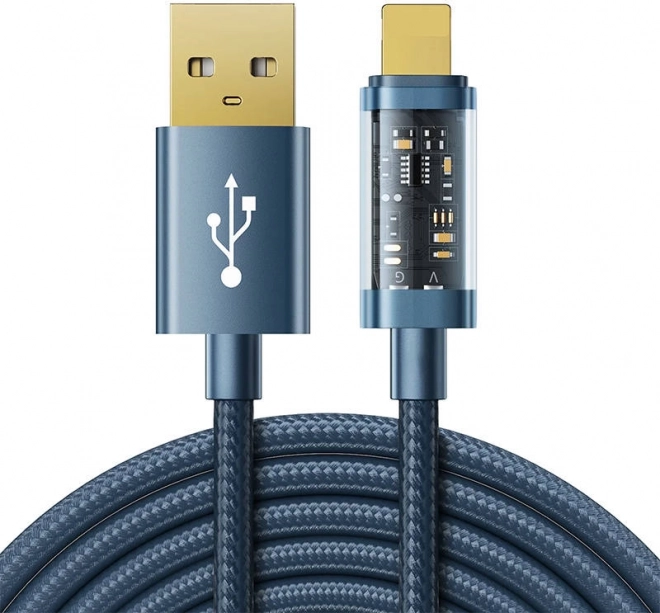Punjački i podatkovni kabel USB‑A na Lightning 1,2 m 2,4 A Joyroom plavi