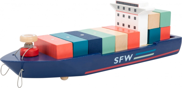 Kontejnerski brod s tegljačima